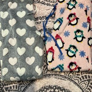 Cozy Heart and Penguin Pajama Pants